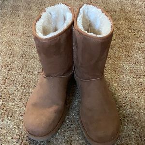 Tan boots